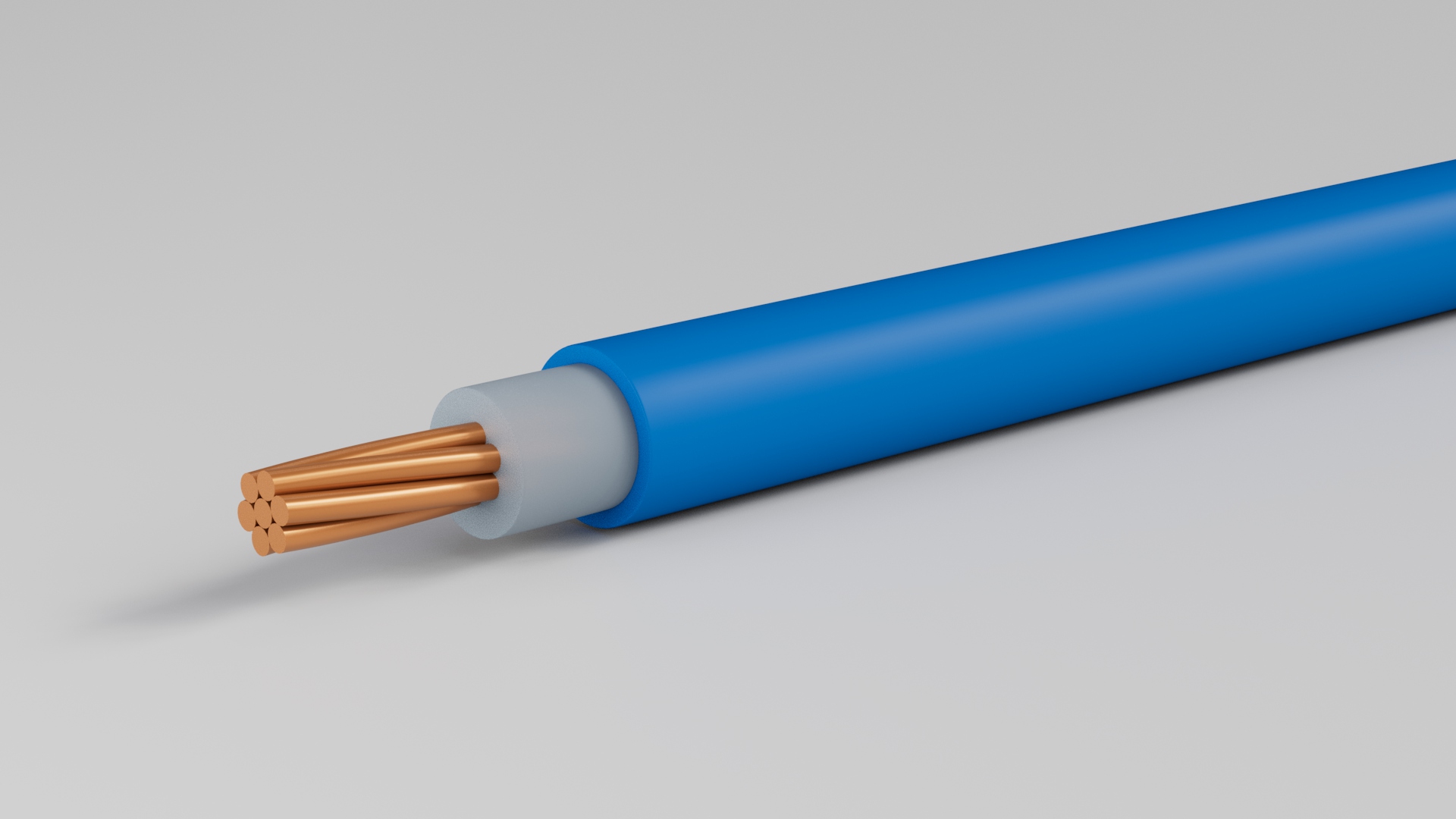Single Core Cables 0.6 / 1 (1.2) 70º C KV With Stranded Circular Copper